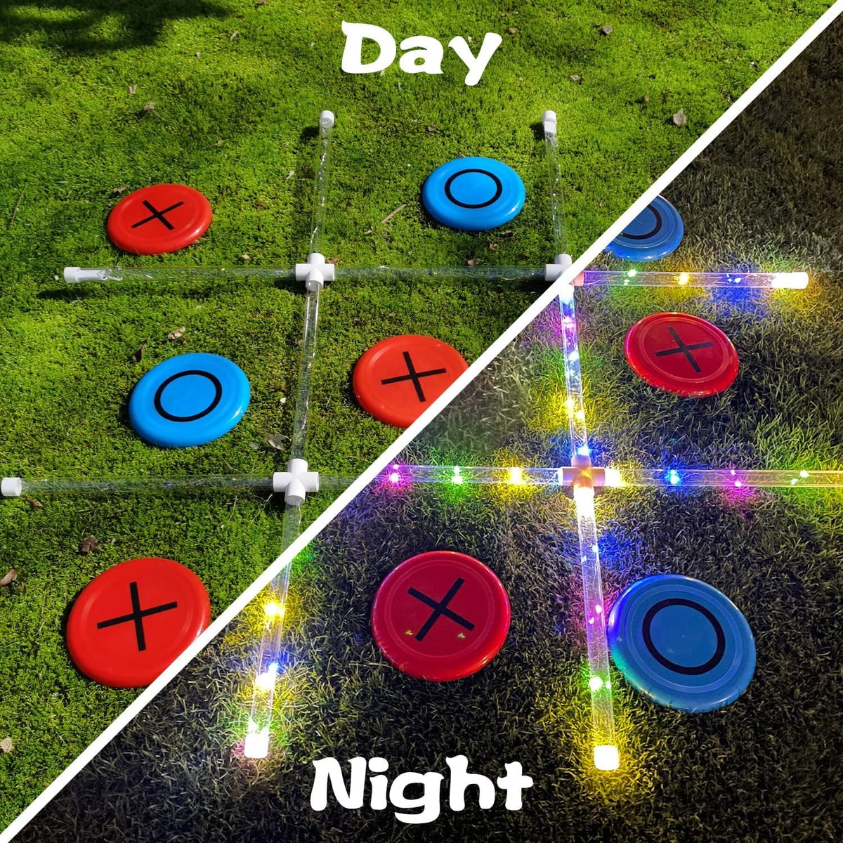 Giant Tic Tac Toe Yard Game with Light H454