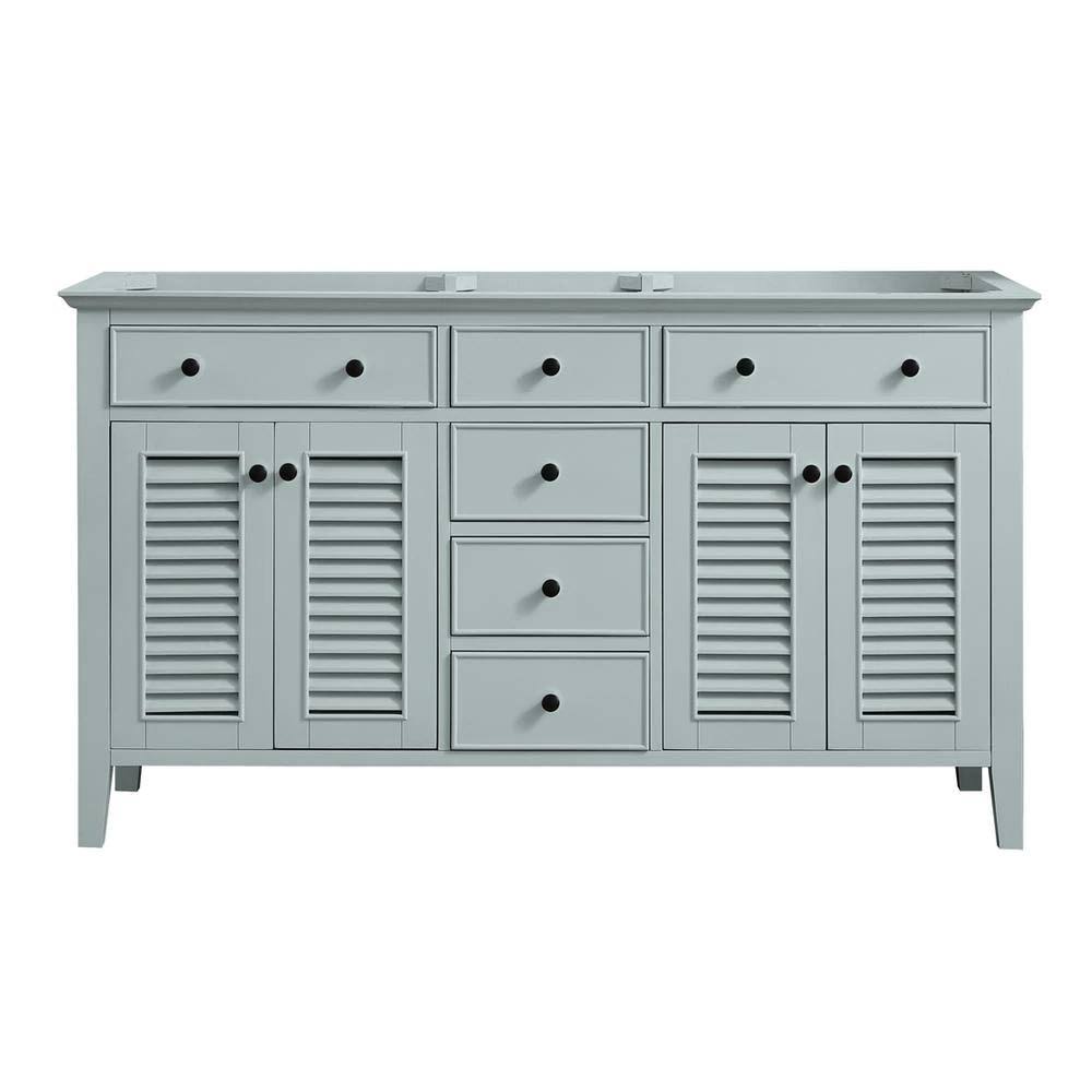 60 in. Light Green Bathroom Vanity Cabinet X7718
