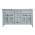 60 in. Light Green Bathroom Vanity Cabinet X7718