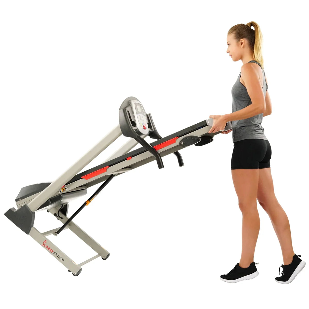 Foldable Electric Treadmill with Manual Incline U2664