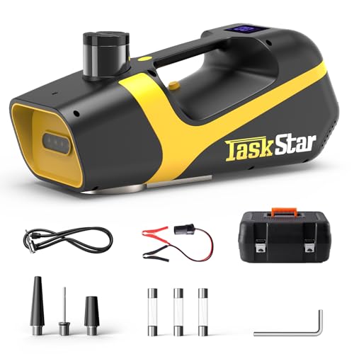 5 Ton 12V Hydraulic Electric Car Jack Kit with Impact Wrench and Tire Inflator Pump X10584