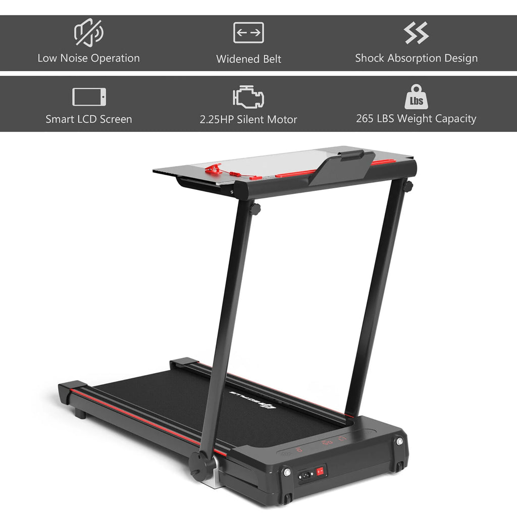 2.25HP 3-in-1 Folding Treadmill Black T332072