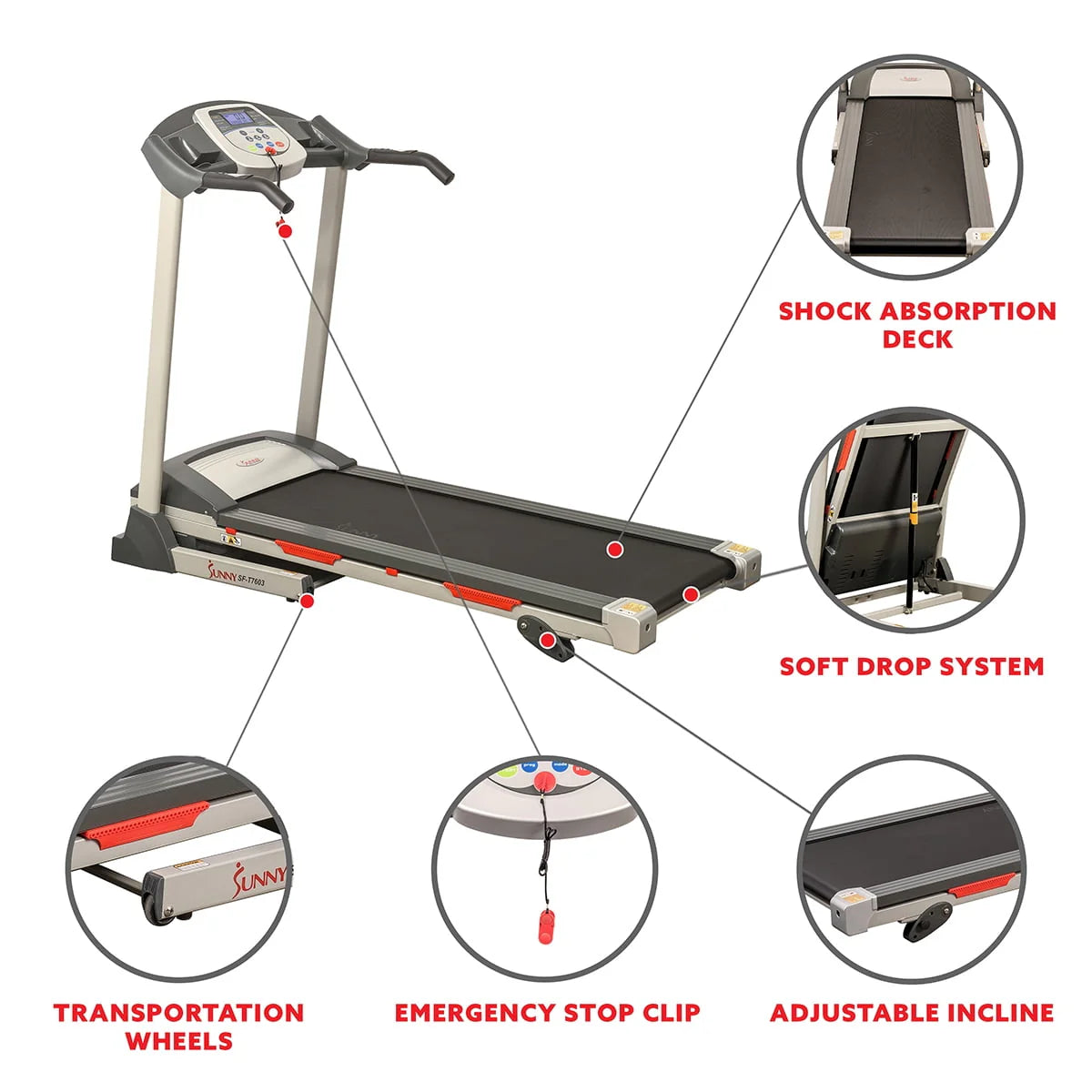 Foldable Electric Treadmill with Manual Incline U2664