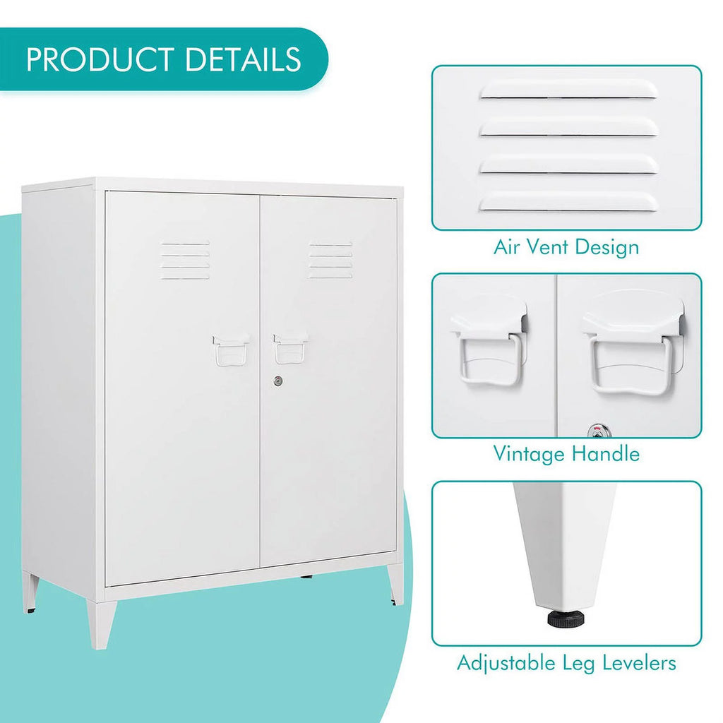Metal Locker with 2 Doors V4040