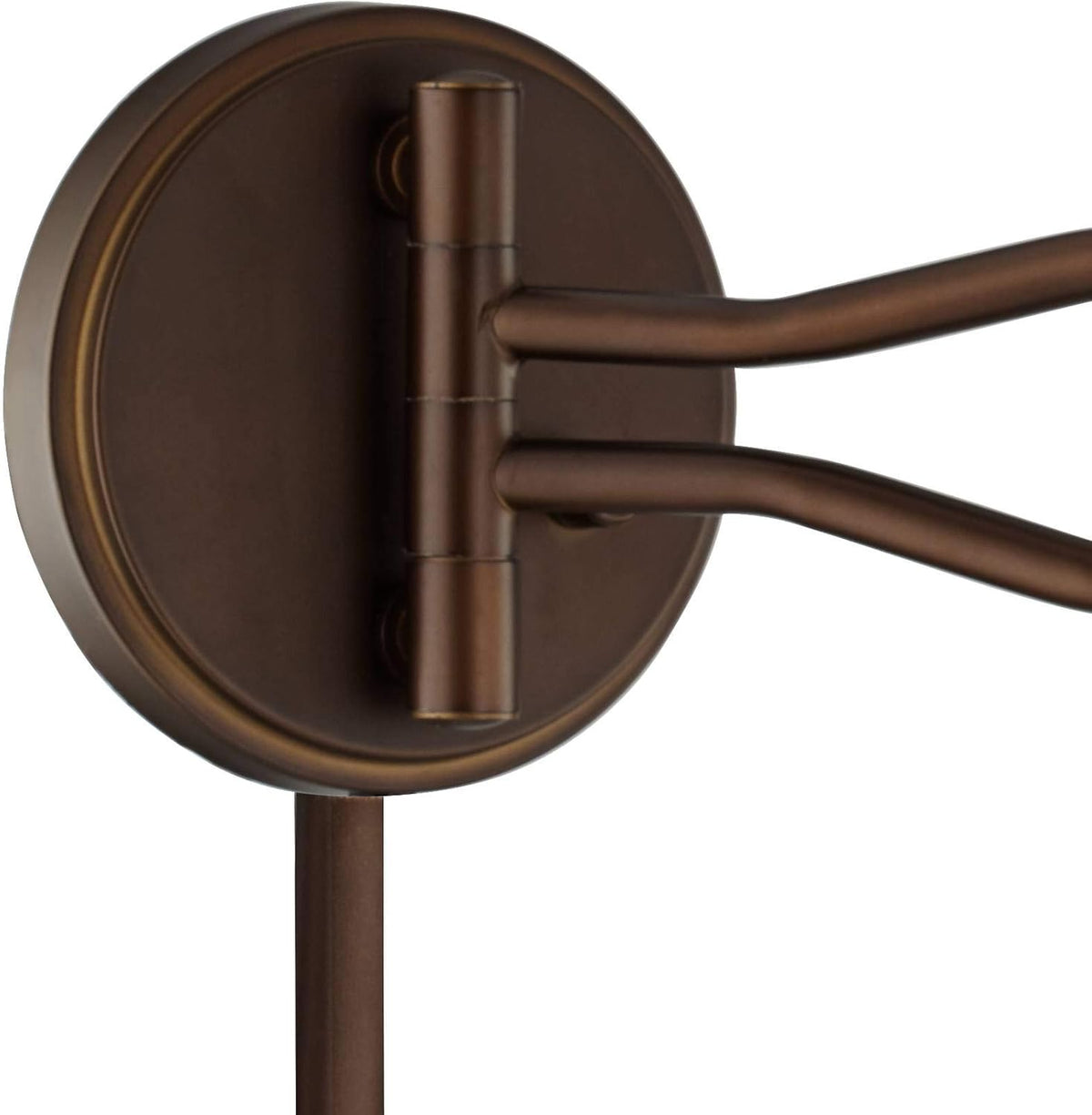 Bronze Swing Arm Wall Lamp with Mica Shade I494