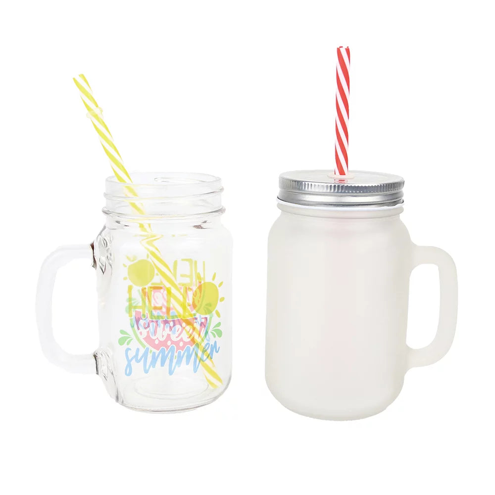 48 Pack 12oz Glass Tumbler with Handle J307