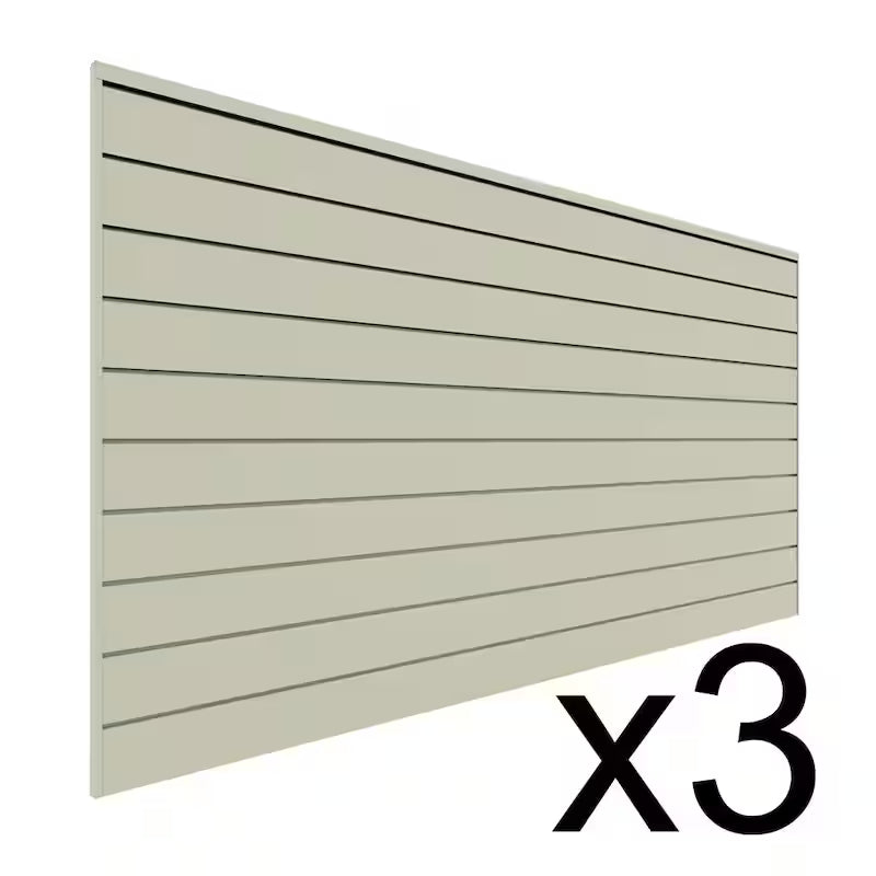 PVC Slat Wall Panel Set Sandstone 3 Panel Pack G665