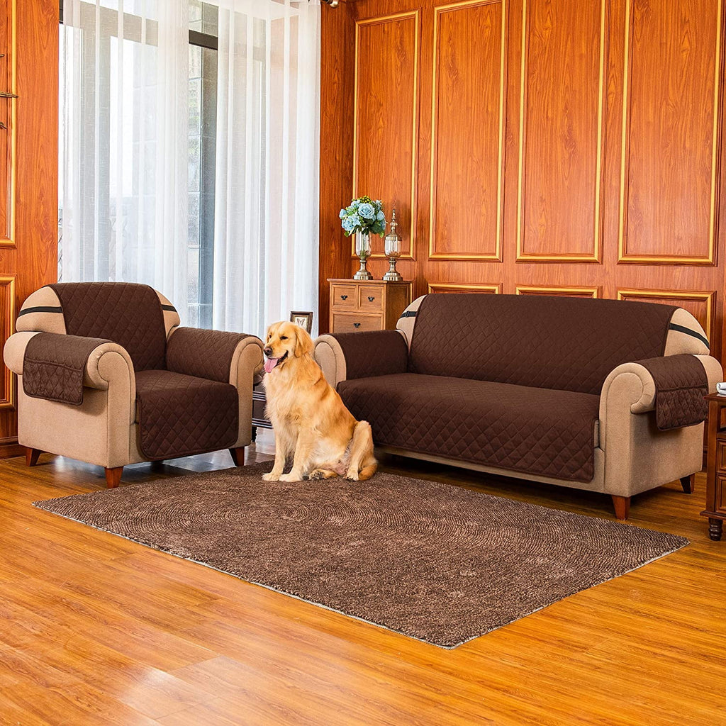Reversible Quilted Sofa Cover L4330