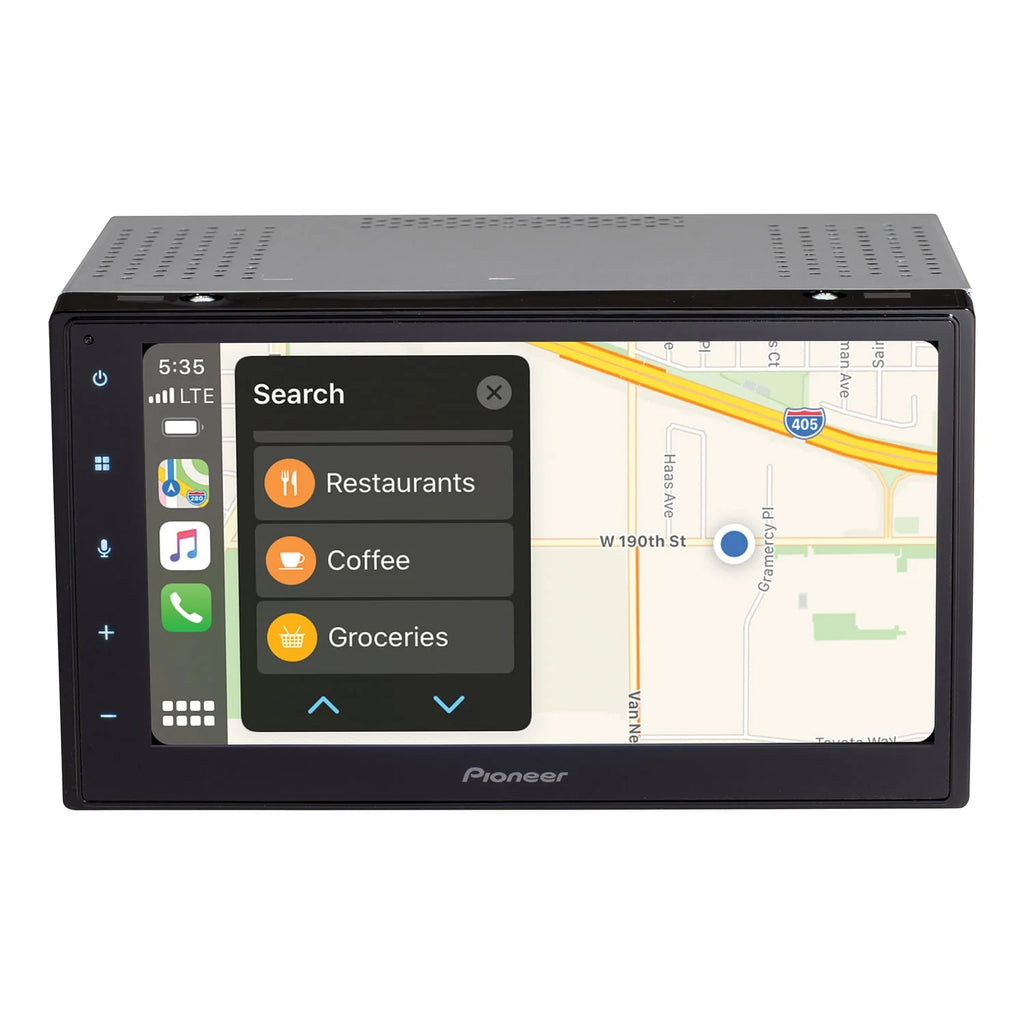 6.8-In. Double-DIN Digital Media Receiver with Touch Screen, Bluetooth, and Apple CarPlay/Android Auto T78975