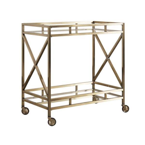 Antique Brass Bar Cart R621044