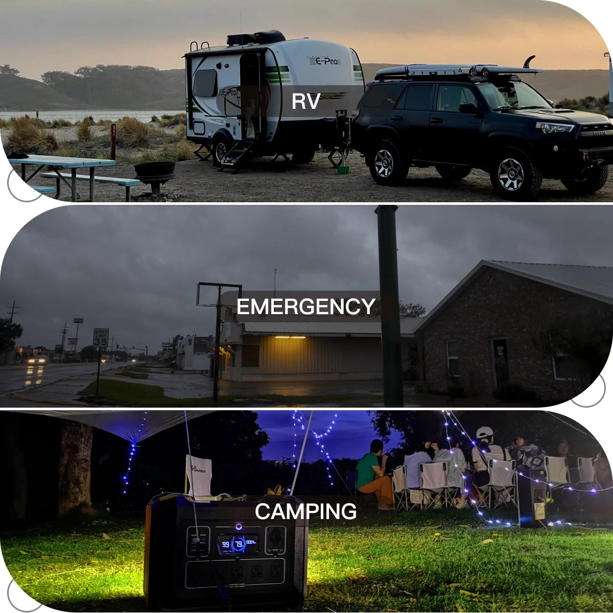 1800W Portable Power Station with 2 100W Panels O8369