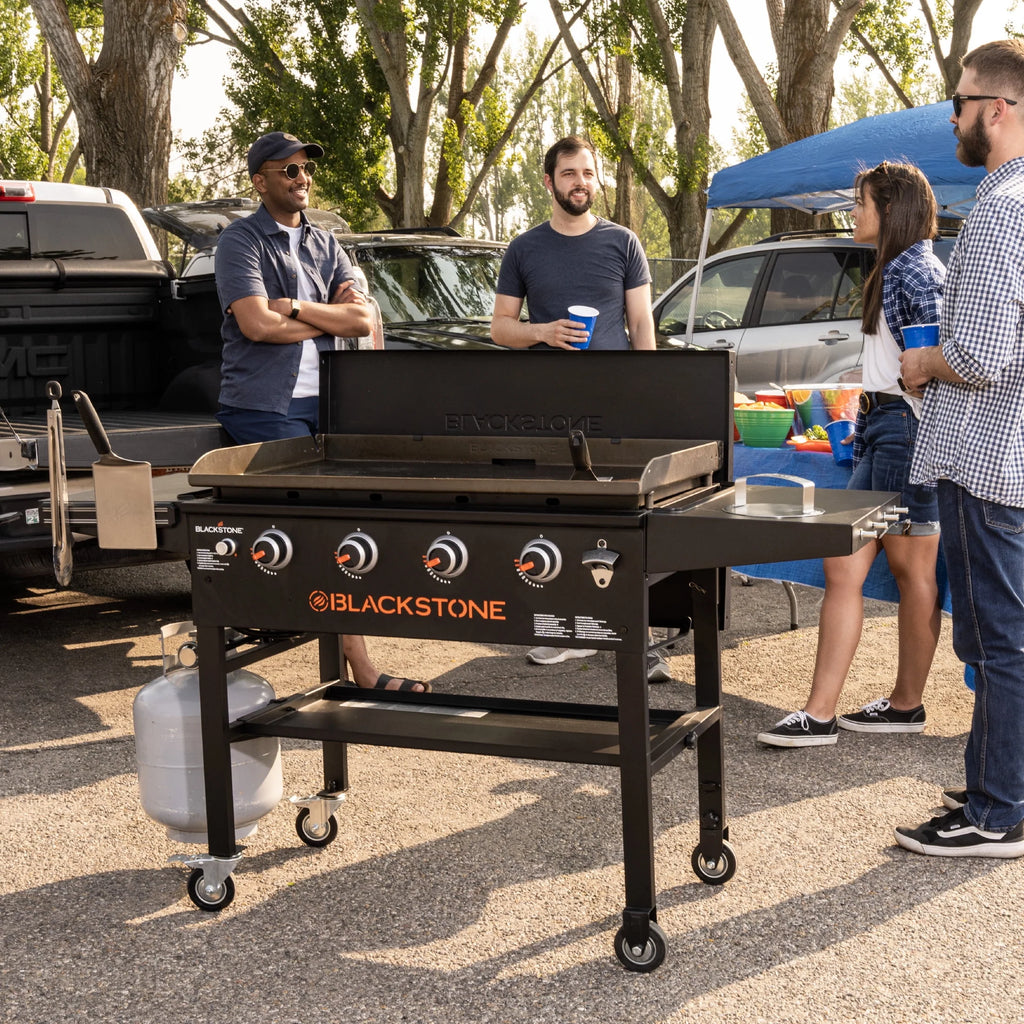 4-Burner Propane Griddle with Hard Cover Y786058