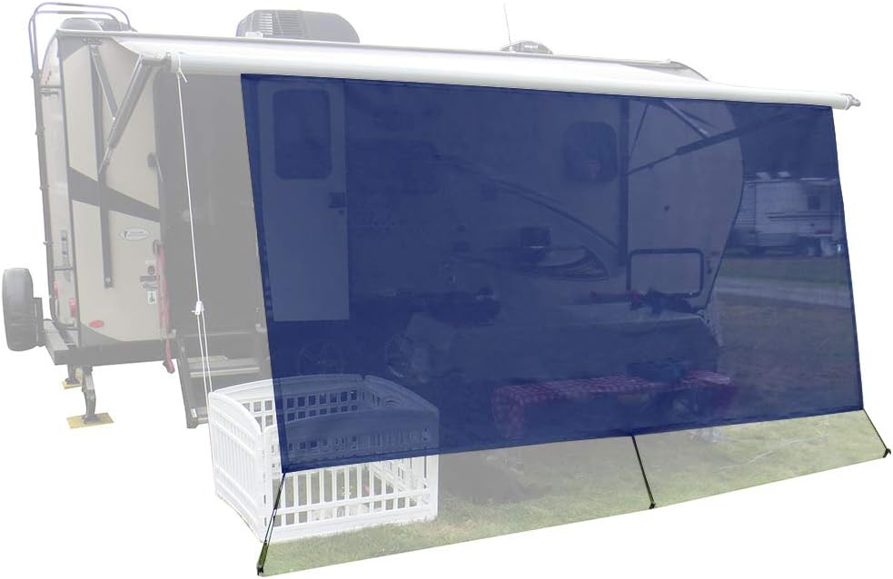 Black Mesh RV Awning Sunshade H82551