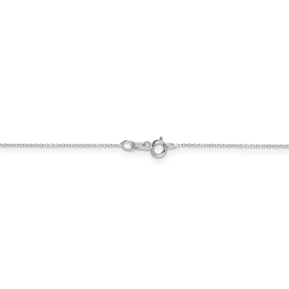 10 Karat White Gold Cable Chain C68113