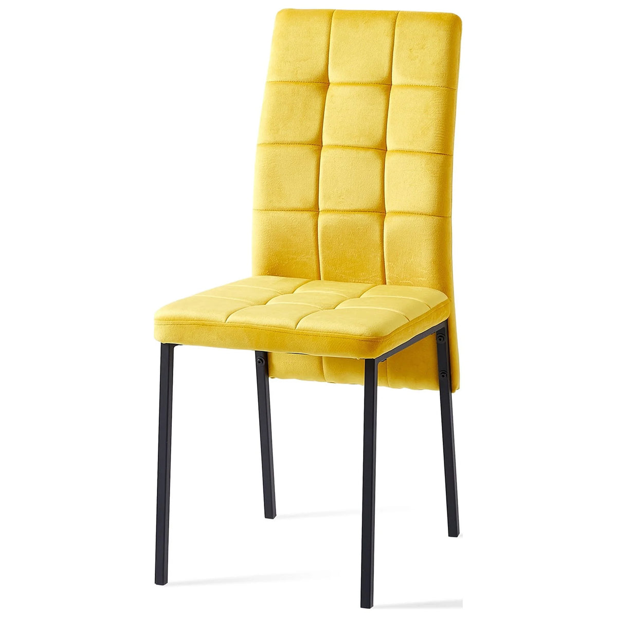 Yellow Velvet Dining Chairs Set Of 4 J6500