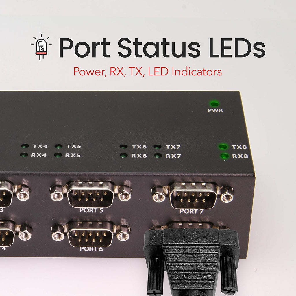 USB 8-Port Serial RS-232 with FTDI Chipset F6273