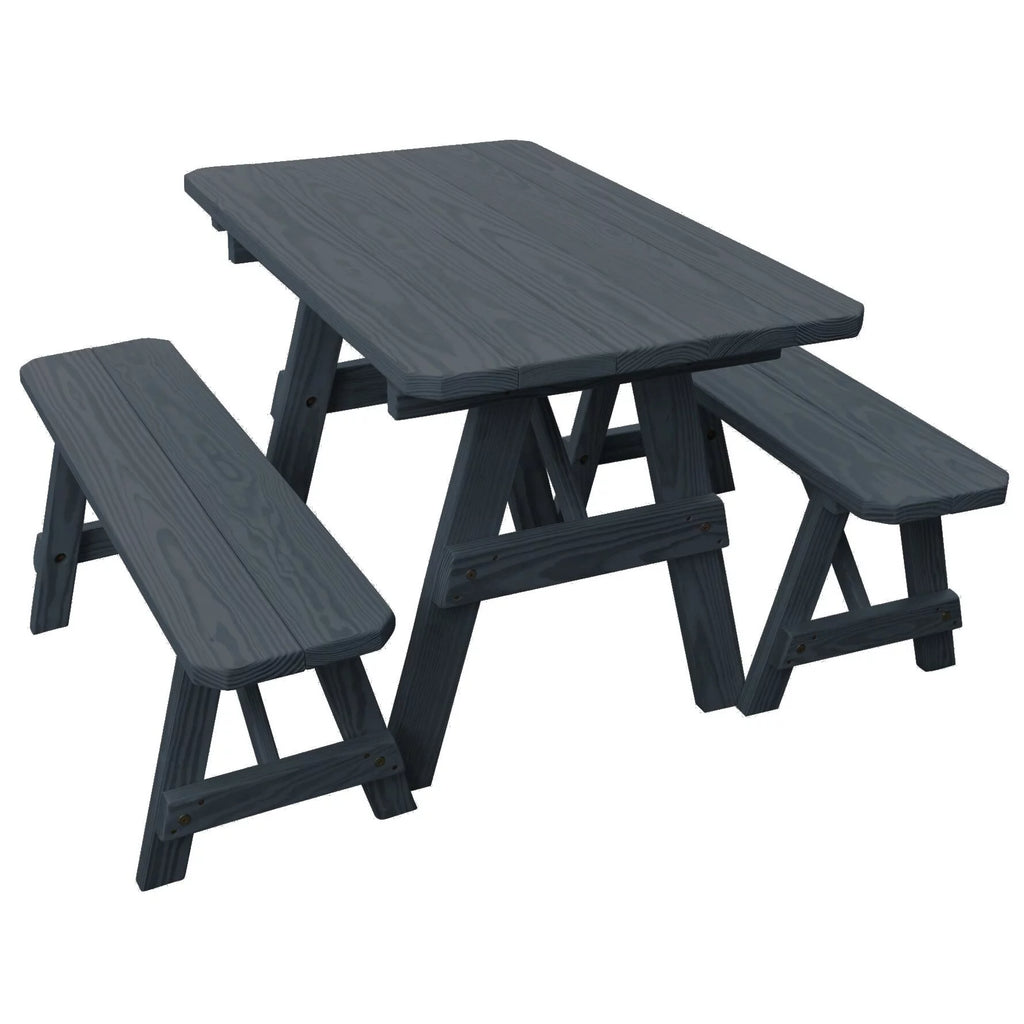 Pressure Treated Pine Picnic Table with 2 Benches I528365