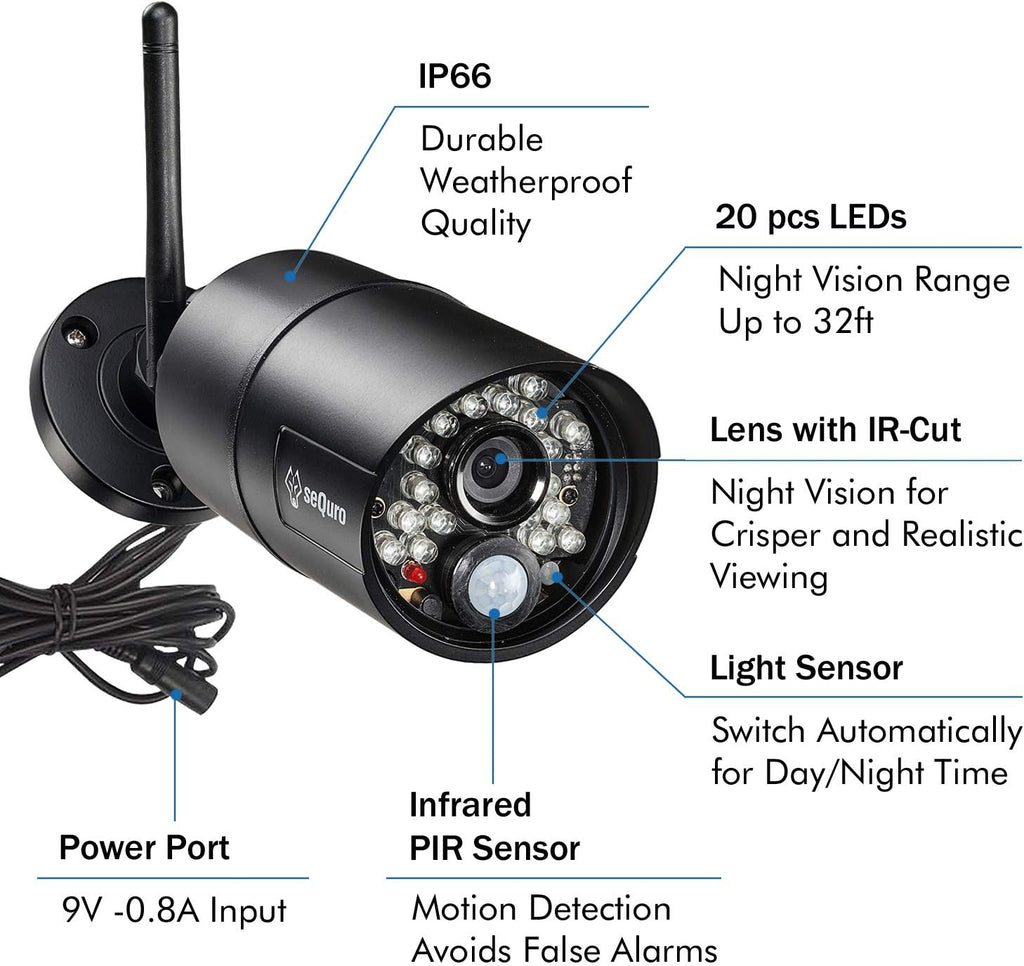 Black Weatherproof IP66 Bullet Camera V52480