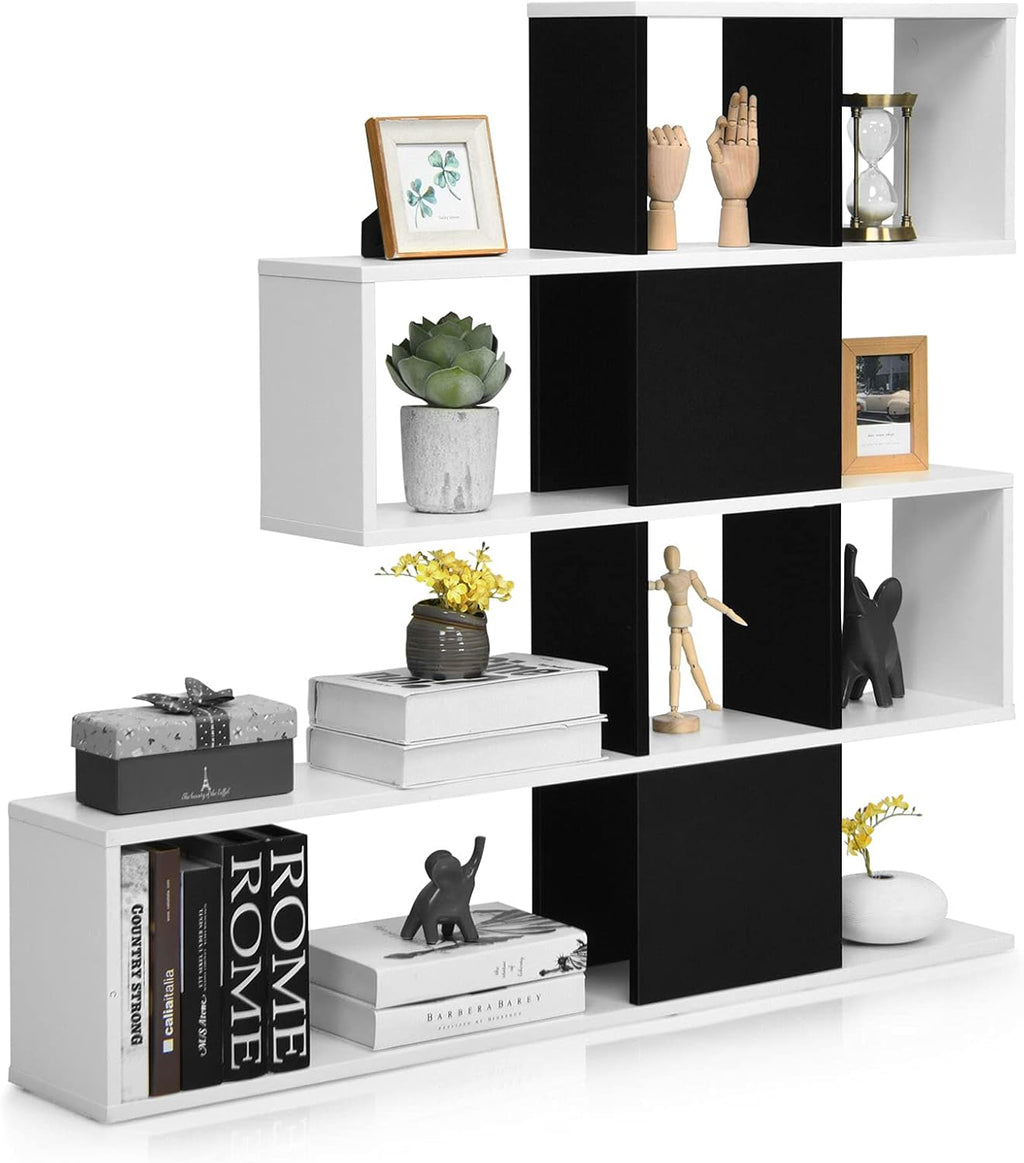 5-Shelf Ladder Corner Bookshelf M634