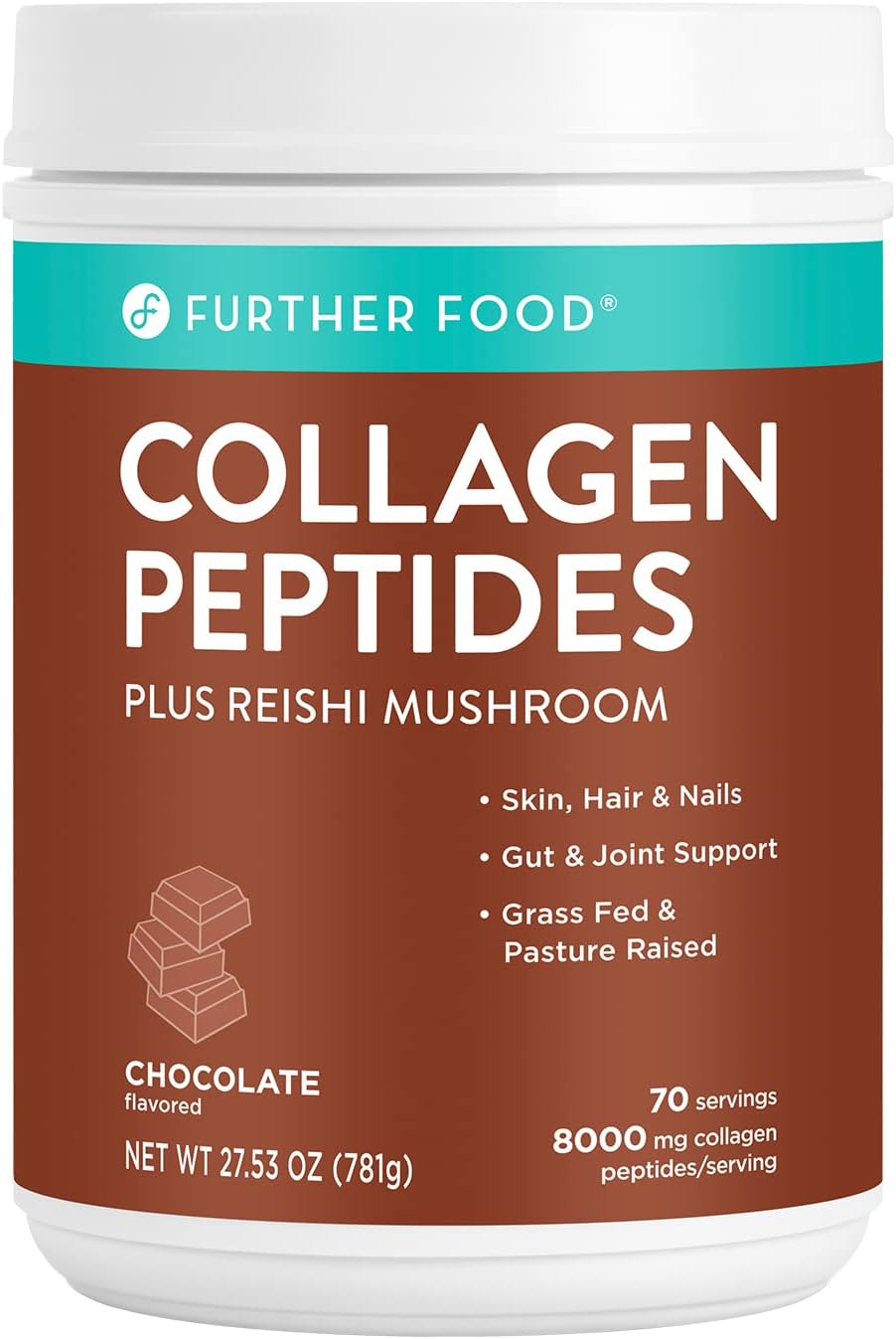 Dark Chocolate Collagen Peptide Powder, 70 Servings Pack of 2 Y14936