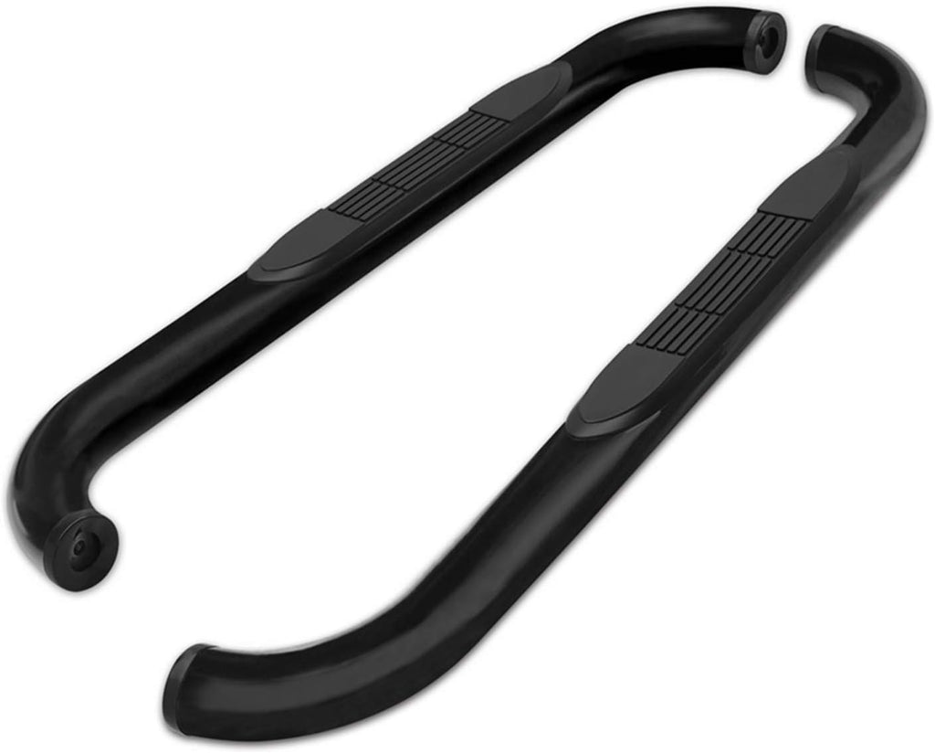Black Side Steps Nerf Bars Running Boards 2Pcs K523