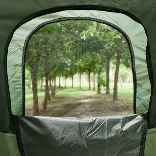 Folding Camping Cot with Air Mattress, Sleeping Bag & Foot Pump T469307