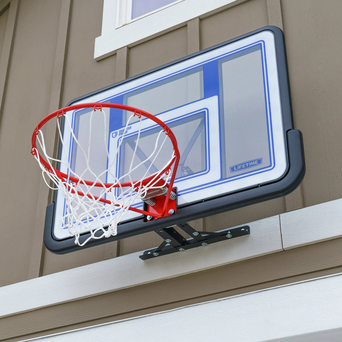 44 inch Polycarbonate Basketball Backboard and Rim Combo Y872849