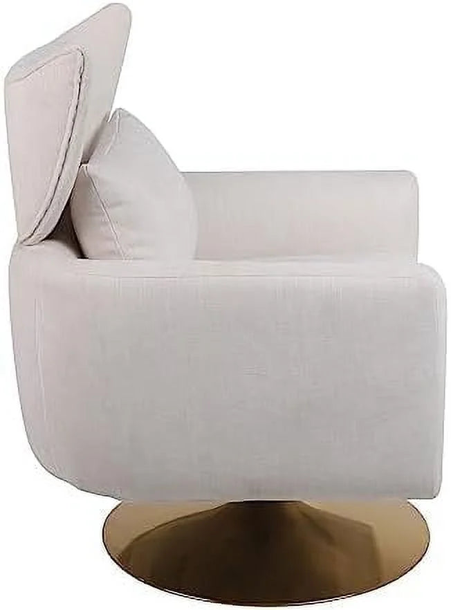Mid Century Modern Swivel Accent Chair with Pillow M6469