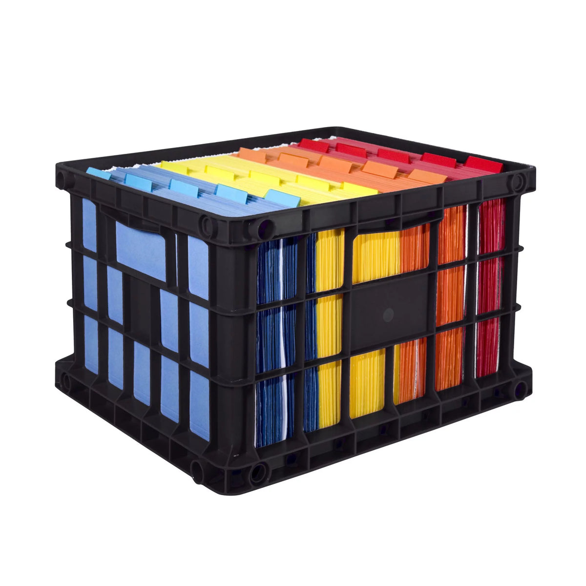 Letter/Legal File Crate Medium Size Black R628