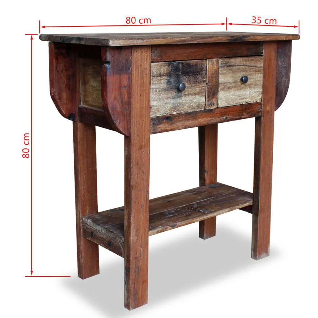 Solid Reclaimed Wood Console Table U300