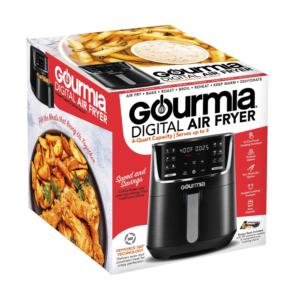 4-Quart Digital Air Fryer with 12 One-Touch Presets V45289
