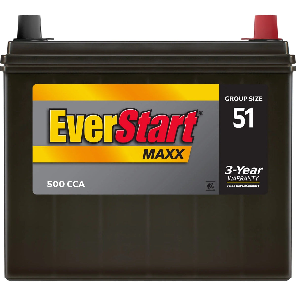 Lead Acid Automotive Battery Group Size 51 12 Volt 500 CCA P4823