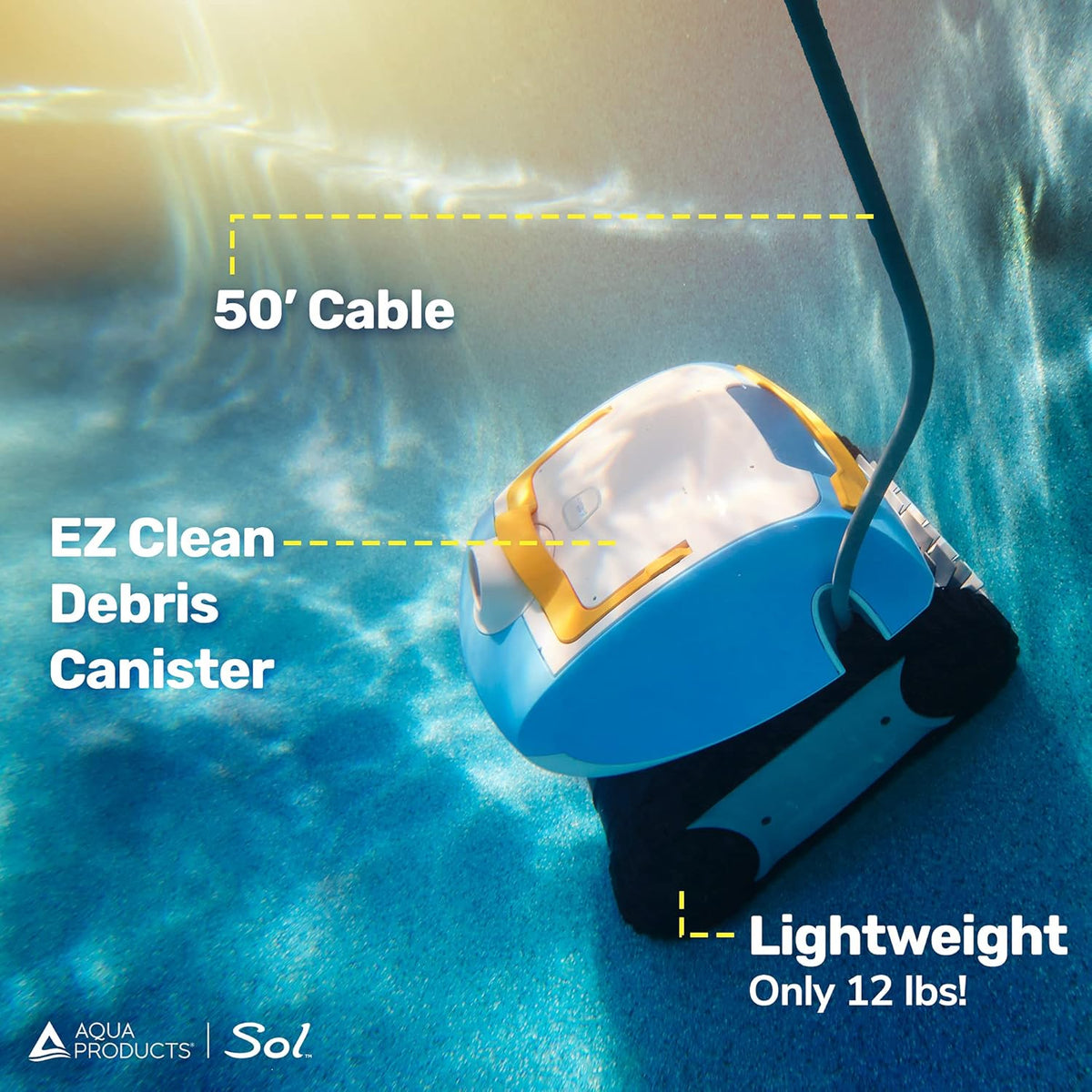 Robotic Pool Cleaner with 50ft Cable I38457