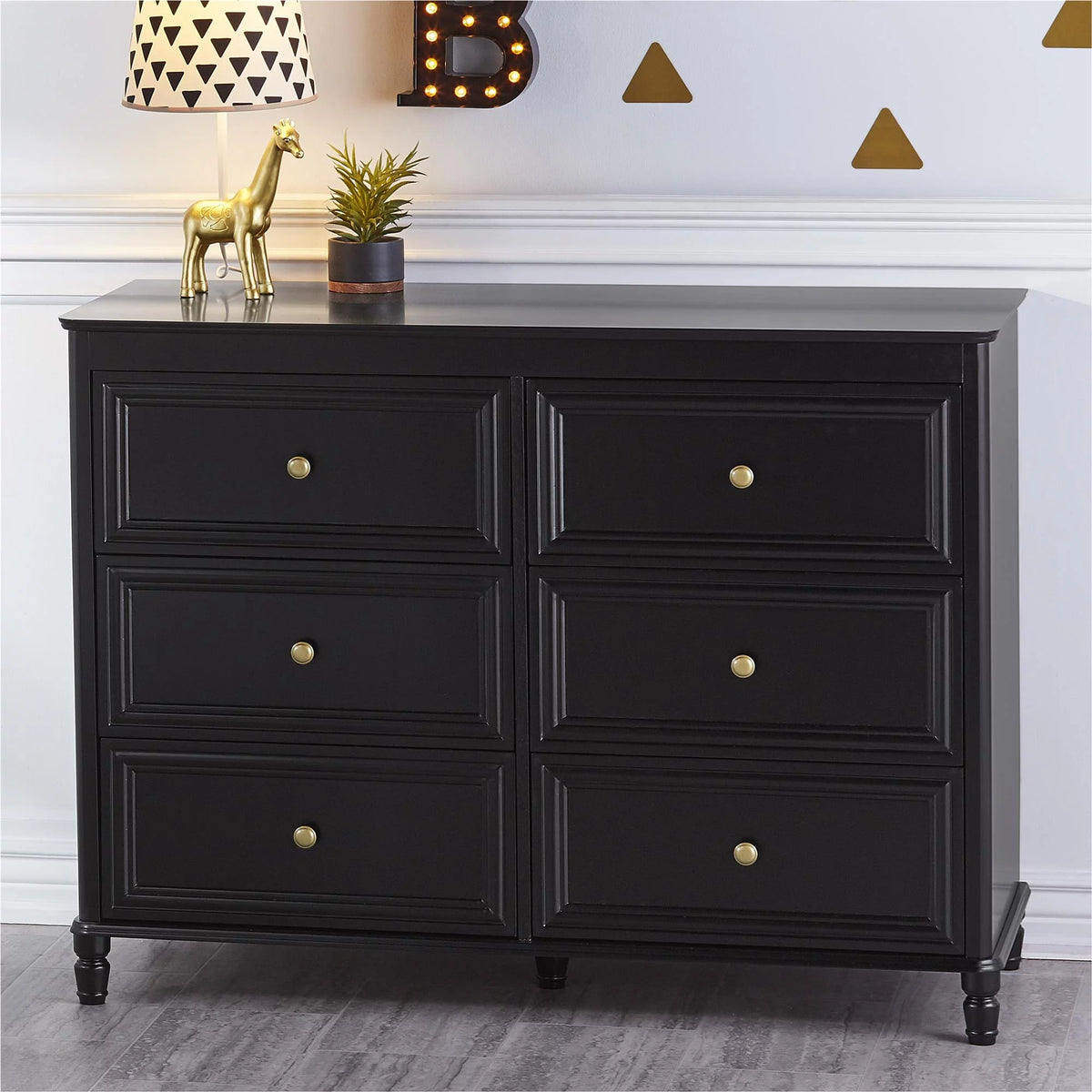 6 Drawer Ivory White Dresser D933091