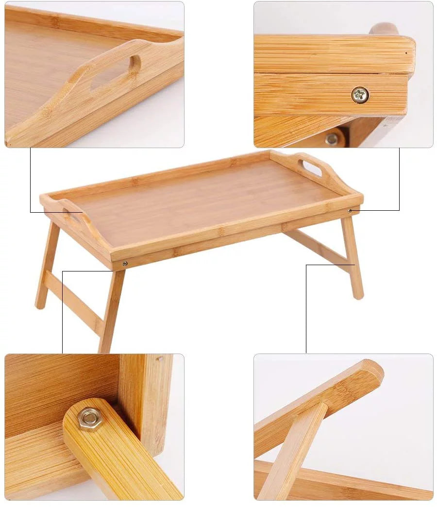 Bamboo Bed Tray with Folding Legs Y7270