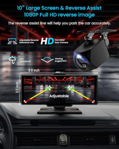 10'' Portable Apple Carplay Car Stereo Touch Screen U802