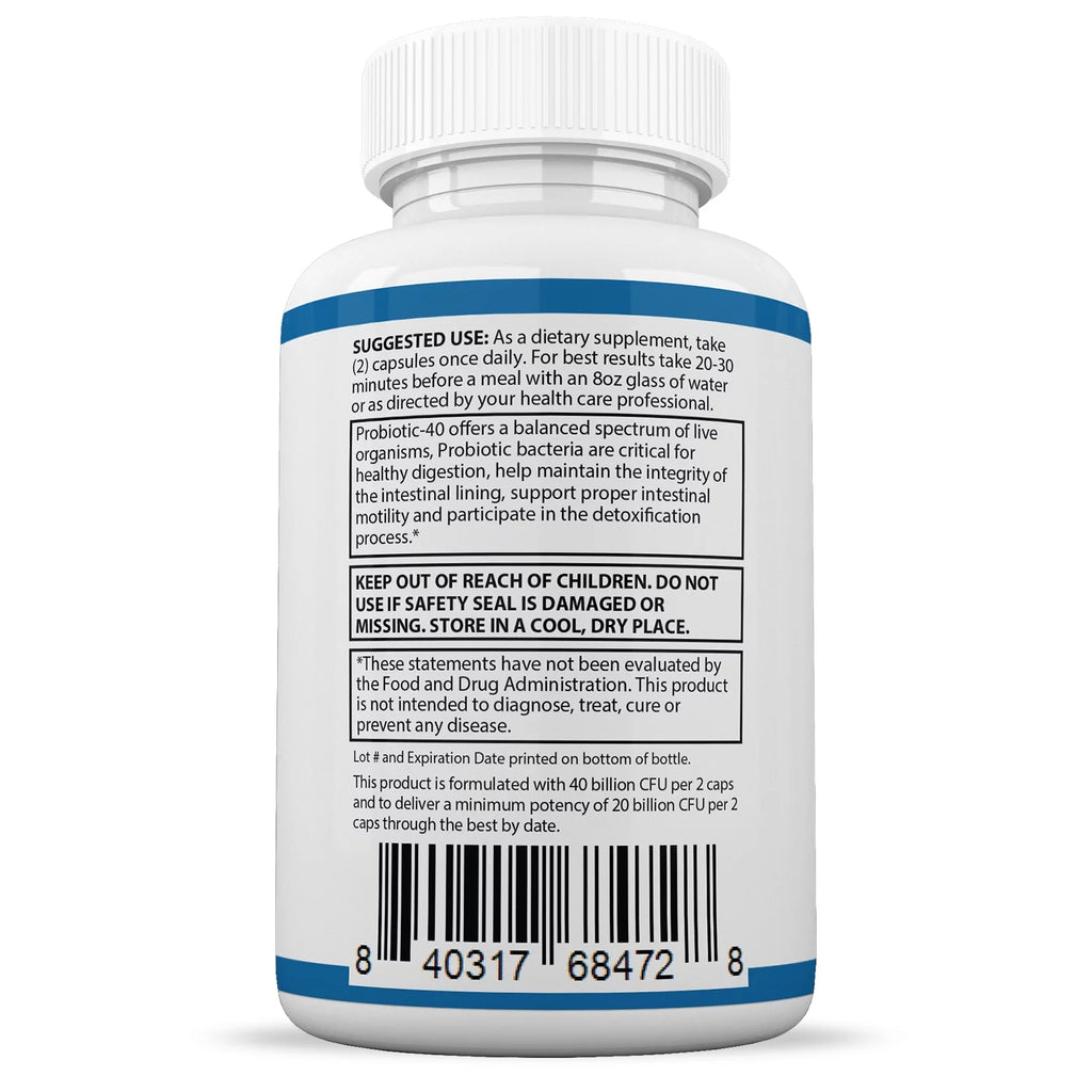 10 Pack 40 Billion CFU Probiotic Capsules Y66073