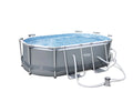 10' x 6'7 x 33 Power Steel Oval Frame Above Ground Swimming Pool A5065
