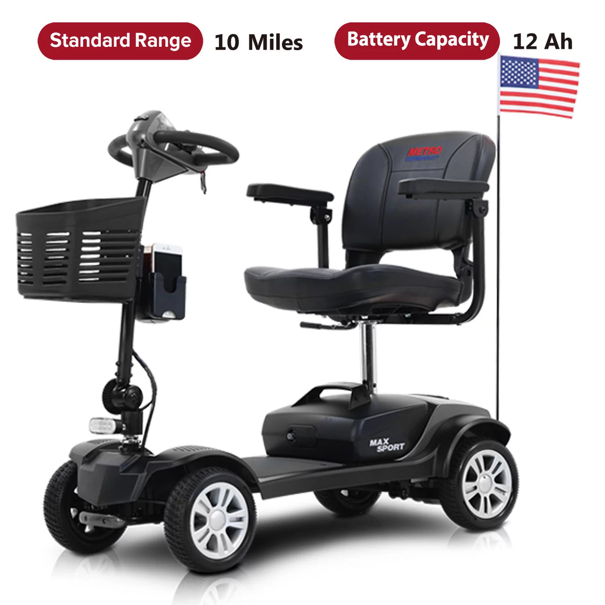 Foldable Mobility Scooter for 300 lbs V996802