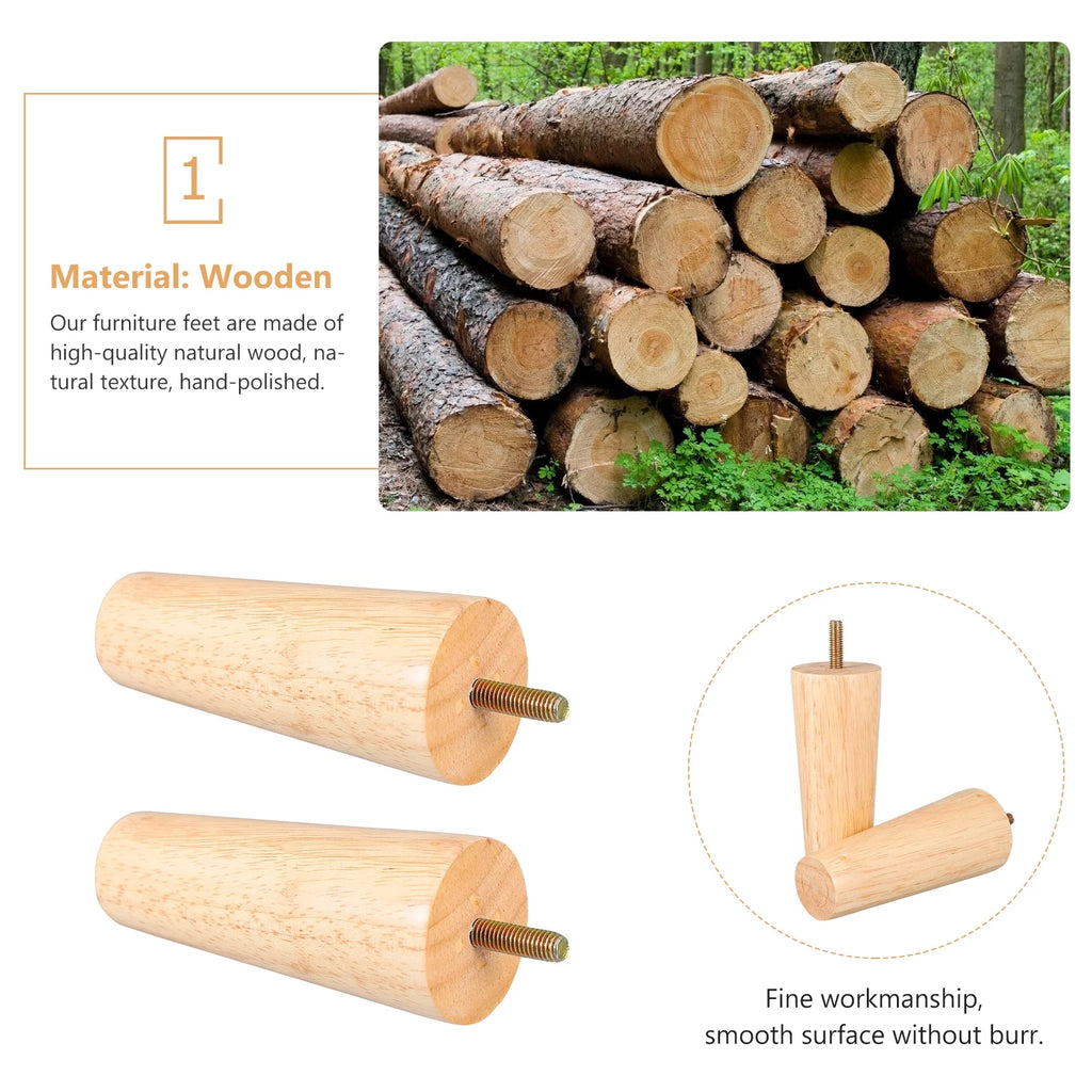 Wood Furniture Legs Set of 4 N9117