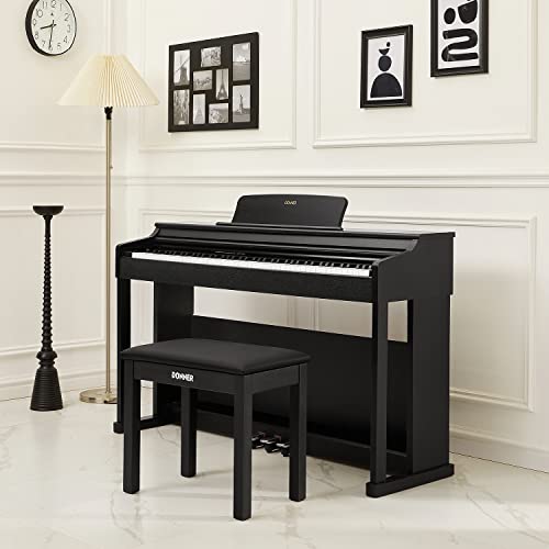 88-Key Weighted Action Digital Piano with Stand and Pedals Black X510108