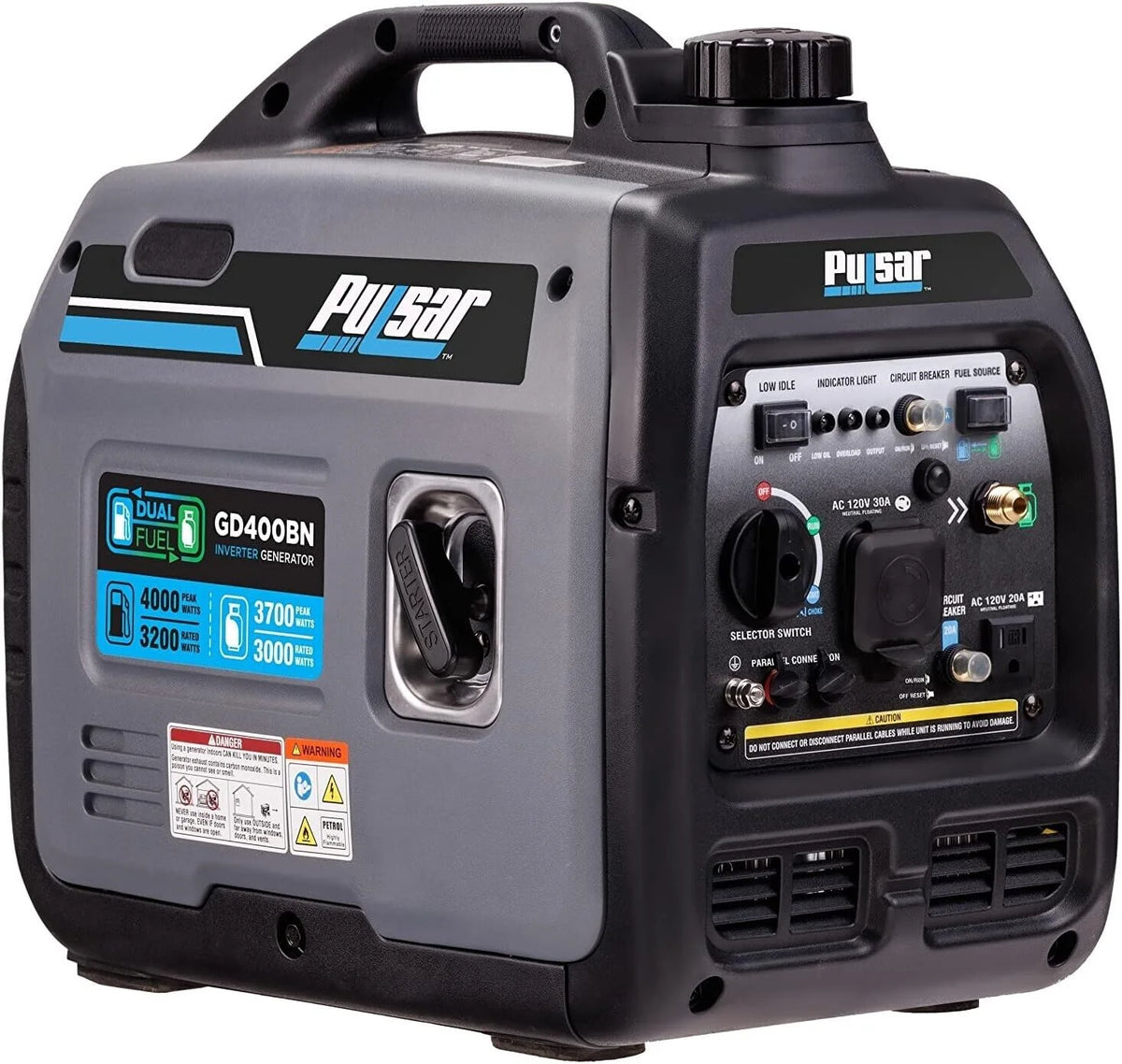 4000W Portable Dual Fuel Generator E2870
