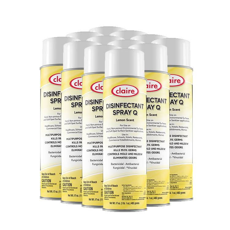 Lemon Scent Disinfectant Spray 17 oz Case of 12 N460