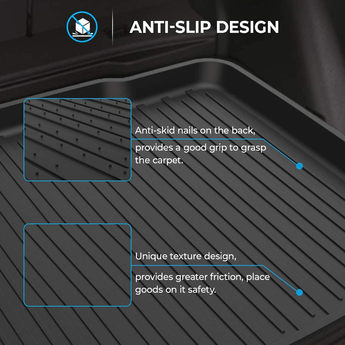 Black All Weather Cargo Trunk Liner V27755
