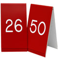 Red/White Number Tent Set (26-50) N1414