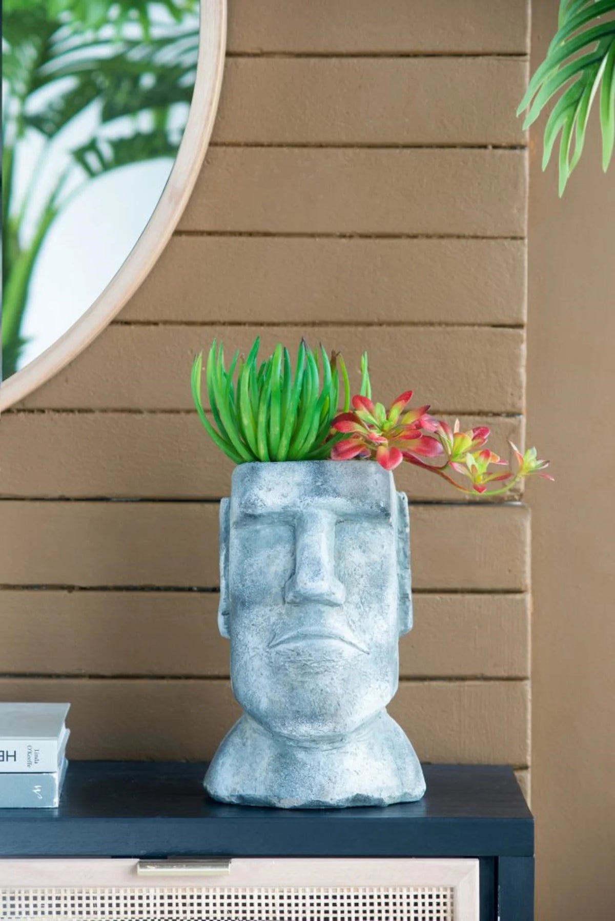 Easter Island Stone Statue Planter F94417