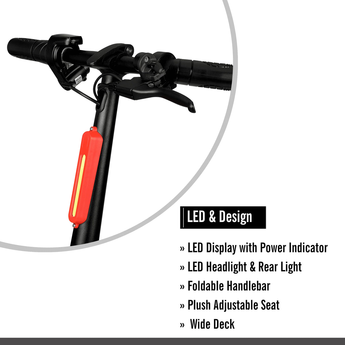 36V 250W Seated Electric Scooter with Basket F246