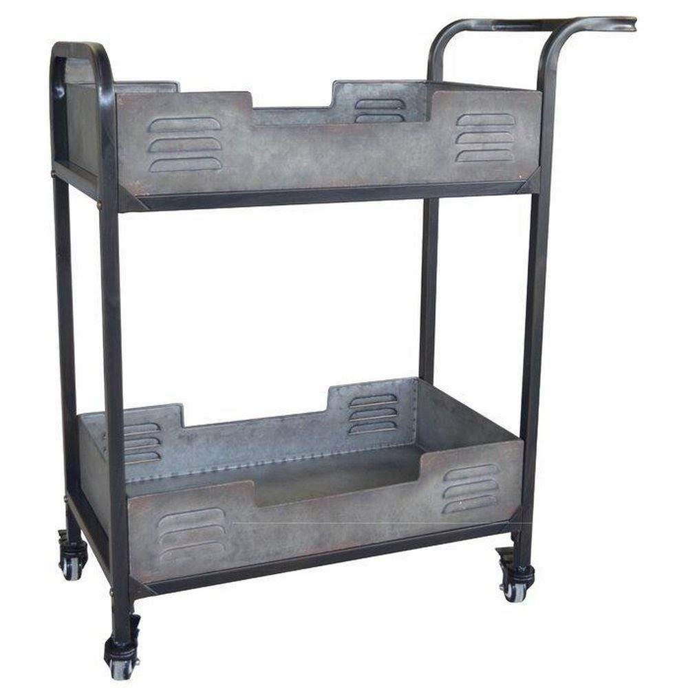 Industrial Metal Bar Cart D913788