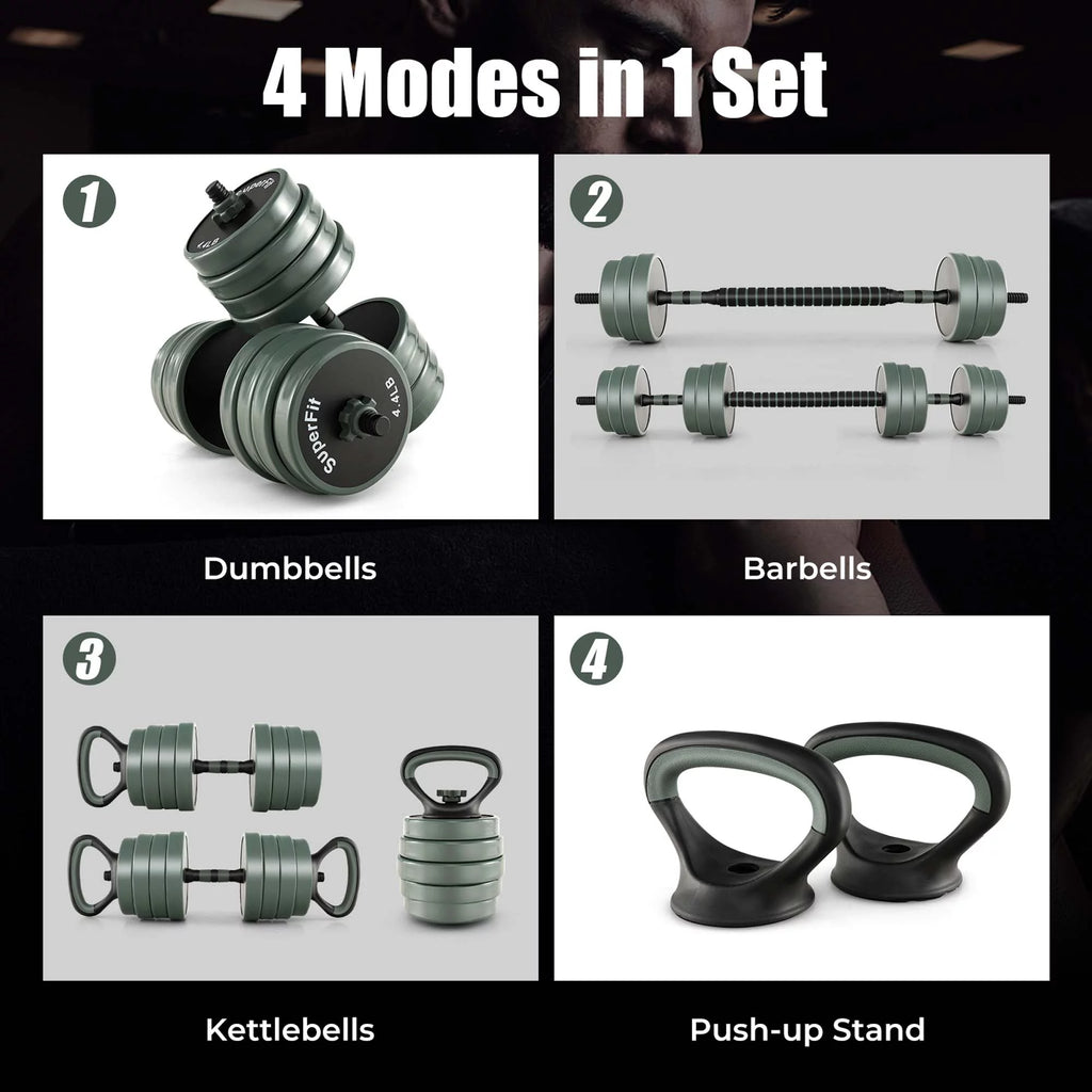 4 in 1 Adjustable Dumbbell Set 92lbs U36802