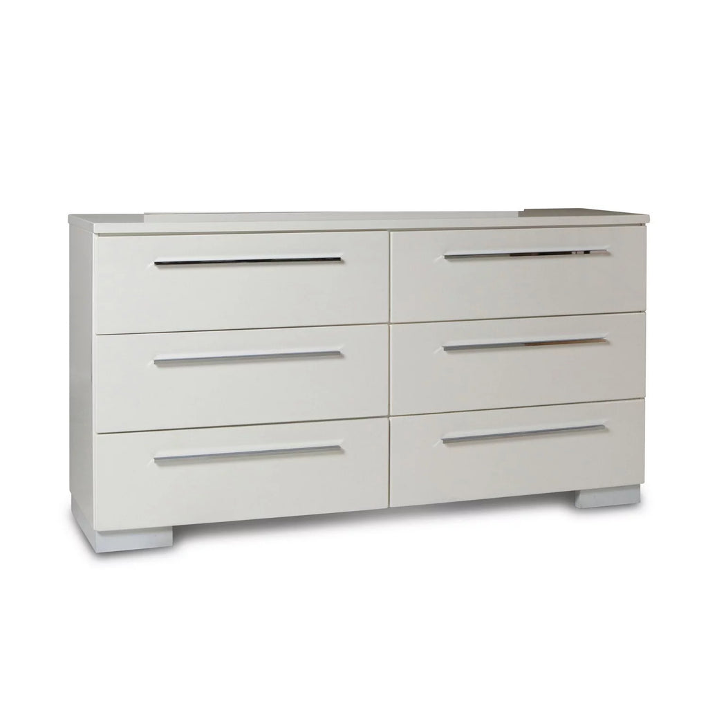 White 6 Drawer Wooden Dresser Q757